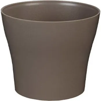 Květináč Plastkon Květináč dekorativní TULIPÁN pr.17 cm taupe
