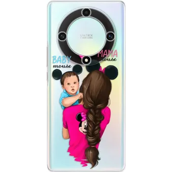 Pouzdro na mobilní telefon Odolné silikonové pouzdro iSaprio - Mama Mouse Brunette and Boy - Honor Magic5 Lite 5G