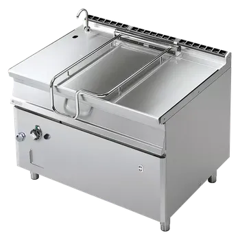 Pečicí pánev Pánev sklopná automatická plynová 120 l nerezové dno | RM - BRM120-912G/N