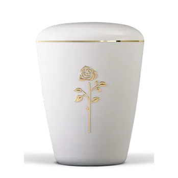 Smuteční dekorace Ekologická urna Lucy - Bílá
