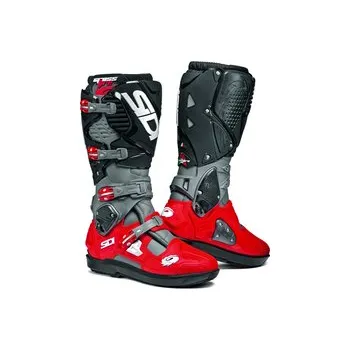 Moto obuv Mx Boty Sidi Crossfire 3 SRS Grey / Red / Black, Velikost 46