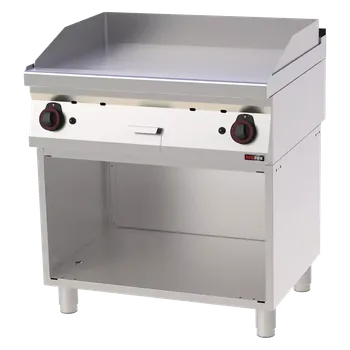 Grilovací deska 80x51 plynová hladká s podestavbou | REDFOX - FTH 70/80 G