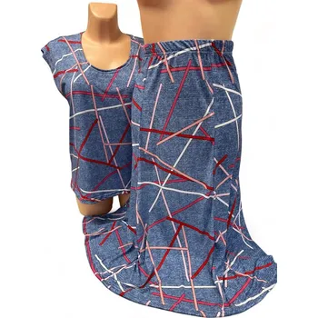 Dámský kostýmek dámské kostýmky, Barva Světle modrá, Velikost XXL 48, Materiál 98% Polyester 2% Lycra