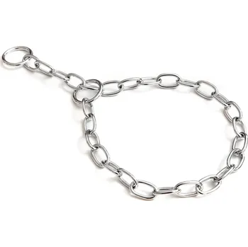 Obojek pro psa BAFPET Stahovací obojky, oválná oka malá Barva: Stříbrná, Rozměr: 3,2mm x 50cm 00022