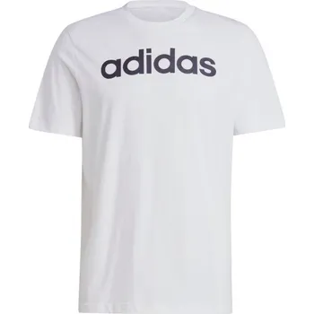 Pánské oblečení Tričko adidas Essentials Single Jersey s lineárním vyšívaným logem M IC9276 L