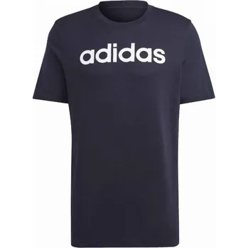 Pánské tričko Tričko adidas Essentials Single Jersey s lineárním vyšívaným logem M IC9275 L