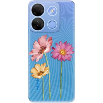 Pouzdro na mobilní telefon Odolné silikonové pouzdro iSaprio - Three Flowers - Infinix Smart 7