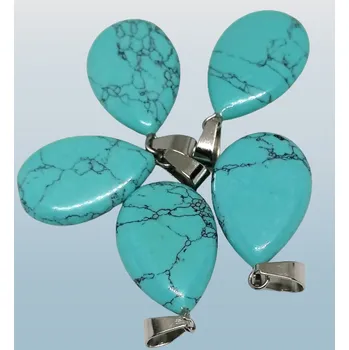 Přívěsek Tyrkenitový přívěsek slza velká 2,3 cm