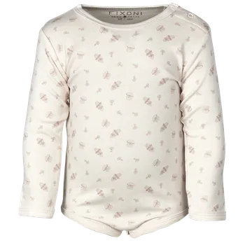 Kojenecký body BODY FIXONI KOJENECKÉ, S HŘÍBEČKY, RŮŽOVÉ, BAVLNA Velikost: 62