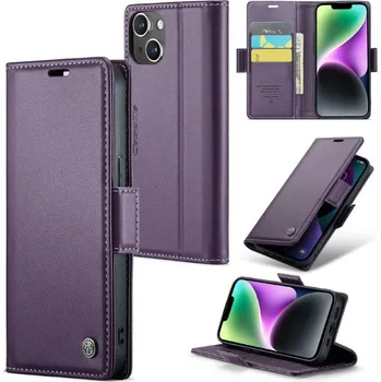 Pouzdro na mobilní telefon Pouzdro na iPhone 14 CASEME Smooth fialové