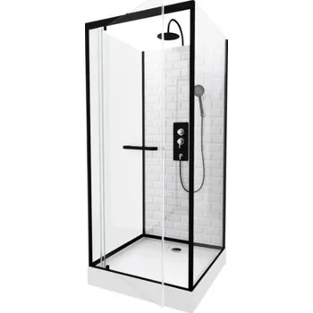 Sprchový box Sprchový box Aurlane Metro 90 x 90 x 230 cm černá