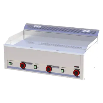 Grilovací deska 97x48 elektrická chromovaná hladká bez podestavby 400 V | REDFOX - FTHC 90 EL