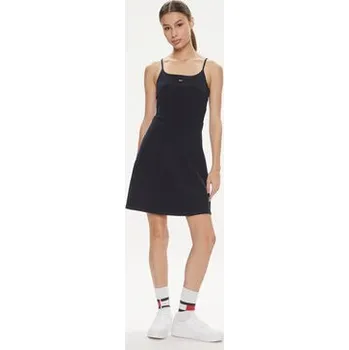 Dámské šaty Tommy Jeans Letní šaty Essential DW0DW17988 Tmavomodrá Slim Fit XS