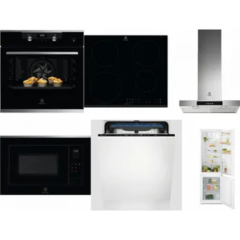 Set domácích spotřebičů ELECTROLUX KODEH70X + ELECTROLUX LIR60430 + ELECTROLUX LFT426X + ELECTROLUX LMS4253TMX + ELECTROLUX EES48200L + ELECTROLUX LND5FE18S