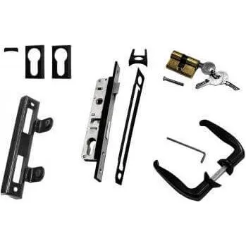 Pohon brány Set příslušenství pro dvoukřídlou bránu IDEAL; Antracit