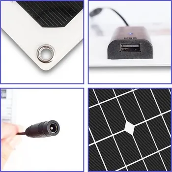 solární panel ALLPOWERS Přenosný Solar Panel 18V 18W Solar mobilní autonabíjčka motorky auta lode traktory