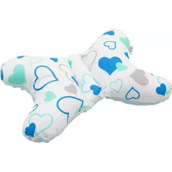 Stabilizační polštářek New Baby modrá srdíčka