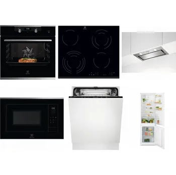 Set domácích spotřebičů ELECTROLUX KODEC75X2 + ELECTROLUX EHF6343FOK + ELECTROLUX LFG716X + ELECTROLUX LMS4253TMX + ELECTROLUX EEA27200L + ELECTROLUX LND5FE18S