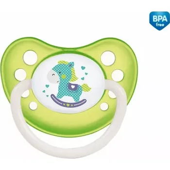 Canpol babies Dudlík 0-6m kaučukový anatomický TOYS koníček zelený