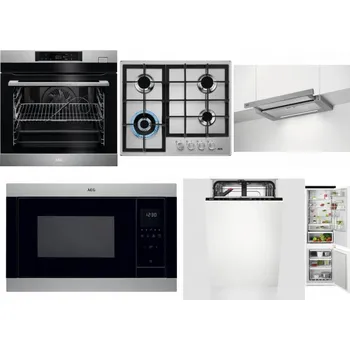 Set domácích spotřebičů AEG BSK782380M + AEG Mastery StepPower HGB64420SM + AEG DPE5660M + AEG Mastery MSB2547D-M + AEG Mastery GlassCare FSE73407P + AEG TSC6M181ES
