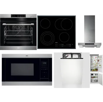 Set domácích spotřebičů AEG BSK782380M + AEG Mastery DirectTouch HK654070FB + AEG Mastery DBB5660HM + AEG Mastery MSB2547D-M + AEG Mastery GlassCare FSE73407P + AEG TSC6M181ES