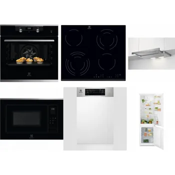 Set domácích spotřebičů ELECTROLUX KODEH70X + ELECTROLUX EHF6343FOK + ELECTROLUX LFP326S + ELECTROLUX LMS4253TMX + ELECTROLUX EEM43300IX + ELECTROLUX LND5FE18S