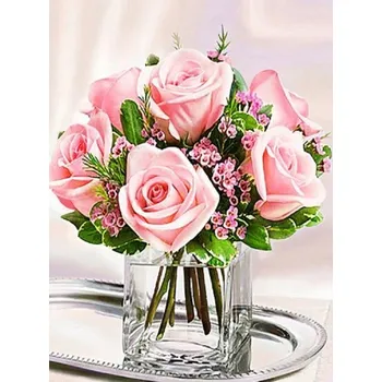 Diamantové malování DIAMANTOVÁ MOZAIKA SVATEBNÍ 14 - SLEVA -50%