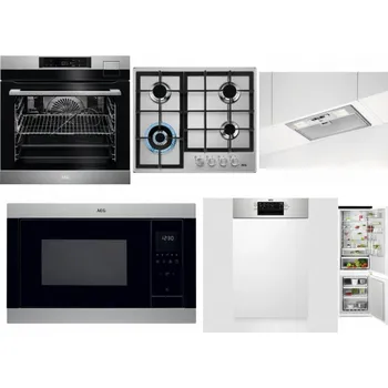 Set domácích spotřebičů AEG BSK792380M + AEG Mastery StepPower HGB64420SM + AEG DGB3523S + AEG Mastery MSB2547D-M + AEG Mastery MaxiFlex FEE73517PM + AEG TSC6M181ES