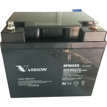 Záložní baterie Vision 6FM45-X 12V/45Ah olověný akumulátor řízený ventilem 10letý