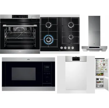 Set domácích spotřebičů AEG BSK792380M + AEG Mastery SpeedBurner HKB64420NB + AEG Mastery DBB5660HM + AEG Mastery MSB2547D-M + AEG Mastery MaxiFlex FEE73517PM + AEG TSC6M181ES