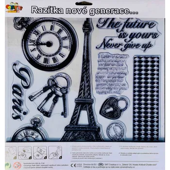 Dětské razítko Creatoys Dekorativní razítka 30x 30cm - Eiffelova věž