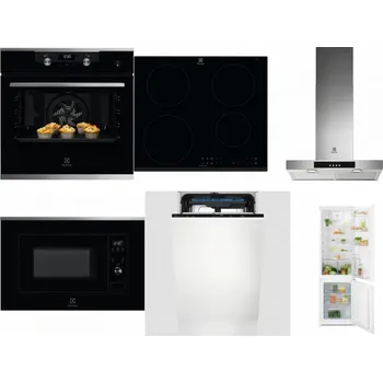 Set domácích spotřebičů ELECTROLUX KODEH70X + ELECTROLUX LIR60430 + ELECTROLUX LFT426X + ELECTROLUX LMS2203EMX + ELECTROLUX EEM23100L + ELECTROLUX LND5FE18S