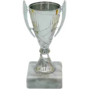 Sportovní pohár Ekonom NJE0275B Výška poháru: 13 cm, Barva: Stříbrná