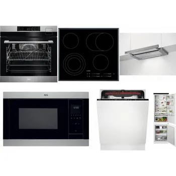 Set domácích spotřebičů AEG BSK792380M + AEG Mastery DirectTouch HK654070FB + AEG DPE5660M + AEG Mastery MSB2547D-M + AEG Mastery MaxiFlex FSB53927Z + AEG TSC6M181ES