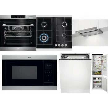 Set domácích spotřebičů AEG BSK792380M + AEG Mastery SpeedBurner HKB64420NB + AEG DPE5660M + AEG Mastery MSB2547D-M + AEG FSK73607Z + AEG TSC6M181ES
