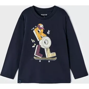 Chlapecké tričko Chlapecké triko Mayoral s dlouhým rukávem 4021-60 velikost 116