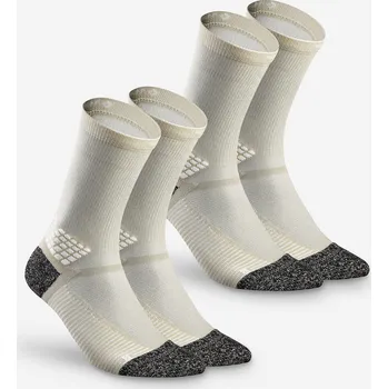 Pánské ponožky QUECHUA Turistické vysoké ponožky Hike 500 2 páry 39/42 BÉŽOVÁ