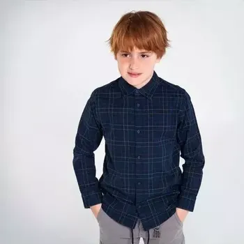 Chlapecká košile Chlapecká kostkovaná košile s dlouhým rukávem Mayoral 7130-48 velikost 166