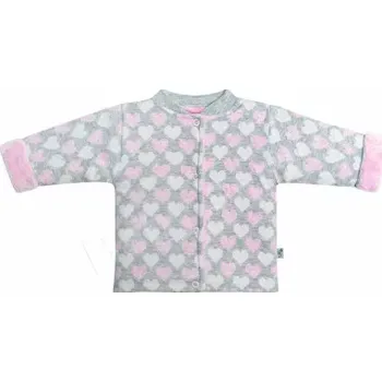 Kabátek pro miminko stoj. Srdíčka Baby Service velikost 68 (2400)