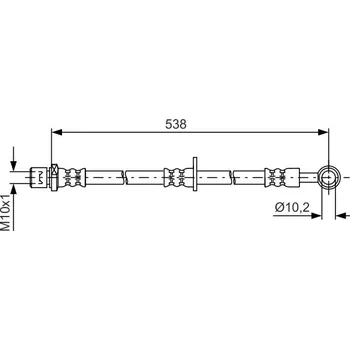 Brzdová hadice Brzdová hadice BOSCH 1 987 481 605