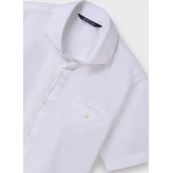 Chlapecká košile Chlapecká košile Mayoral 6116 modrá, bílá barva: smetanová, Rozměr: 140 (10 let)