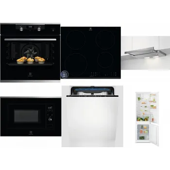 Set domácích spotřebičů ELECTROLUX KODEH70X + ELECTROLUX LIR60433B + ELECTROLUX LFP326S + ELECTROLUX LMS2203EMX + ELECTROLUX EES48200L + ELECTROLUX LND5FE18S