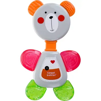 Canpol babies Chladící kousátko s chrastítkem medvídek šedá (56/139grey)