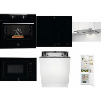 Set domácích spotřebičů ELECTROLUX KODEC75X2 + ELECTROLUX LIR60430 + ELECTROLUX LFP326S + ELECTROLUX LMS4253TMX + ELECTROLUX EEA27200L + ELECTROLUX LND5FE18S