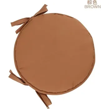 Polštář Kulatý polštář na židli - Hnědá,30cm