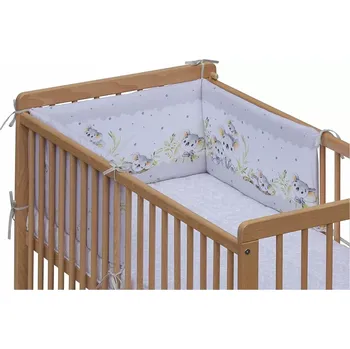 Dětská postýlka Mantinel do postýlky 4dílný - Scarlett Koala - šedá