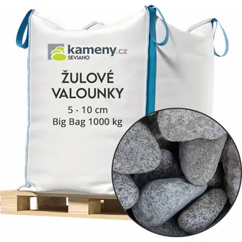 Zahradní dekorace Kameny.cz Žulové valounky - okrasné žulové kameny Vyberte si balení: Big Bag 1000 kg, Vyberte si velikostní frakci: 5 - 10 cm