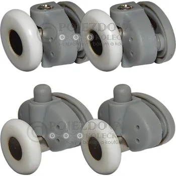 Zvýhodněná sada pojezdových koleček B39 Prumer kolecka: 26mm, Obsah sady: 4ks horní a 4ks spodní