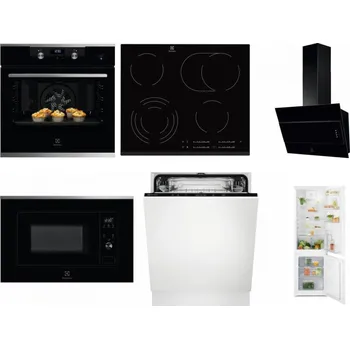 Set domácích spotřebičů ELECTROLUX KODEH70X + ELECTROLUX EHF6547FXK + ELECTROLUX LFV316K + ELECTROLUX LMS2203EMX + ELECTROLUX EEA27200L + ELECTROLUX LND5FE18S