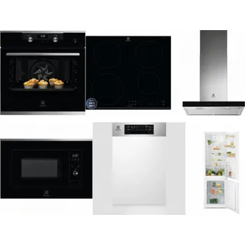 Set domácích spotřebičů ELECTROLUX KODEH70X + ELECTROLUX LIR60433B + ELECTROLUX LFT766X + ELECTROLUX LMS2203EMX + ELECTROLUX EEM43300IX + ELECTROLUX LND5FE18S